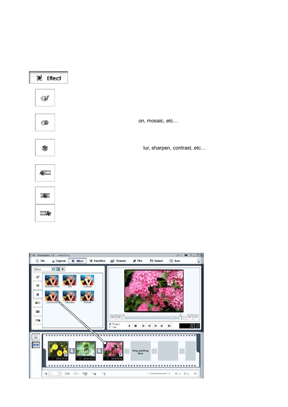 3 adding special effects | Honestech Video Editor 7.0 User Manual | Page 32 / 76
