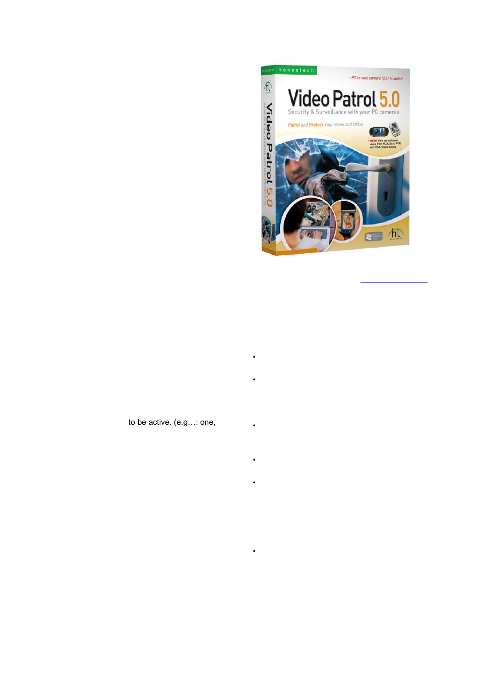 Video patrol 5.0, Honestech | Honestech Video Editor 7.0 User Manual | Page 69 / 76