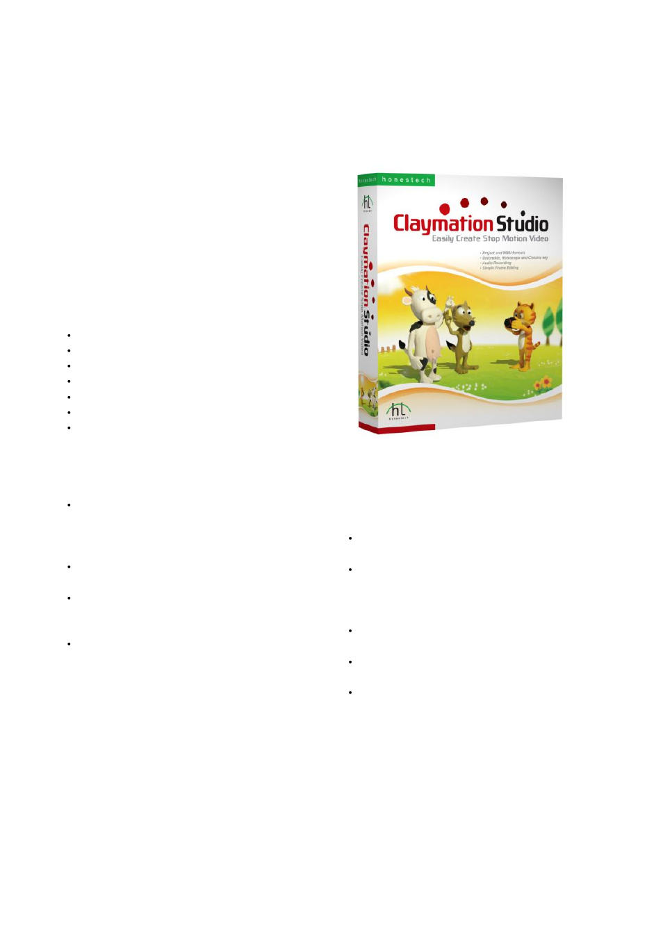 Claymation studio, Honestech | Honestech Video Editor 7.0 User Manual | Page 74 / 76