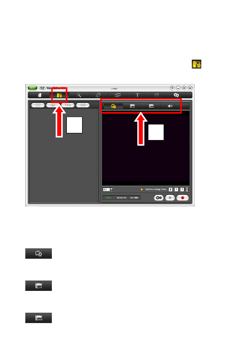 Capturing video from webcam or camcorders, 1 selecting video capture device | Honestech Video Editor 8.0 User Manual | Page 37 / 86