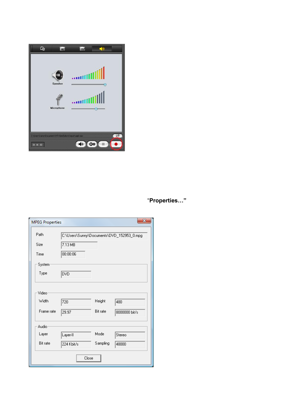Viewing media properties | Honestech Video Editor 8.0 User Manual | Page 41 / 86