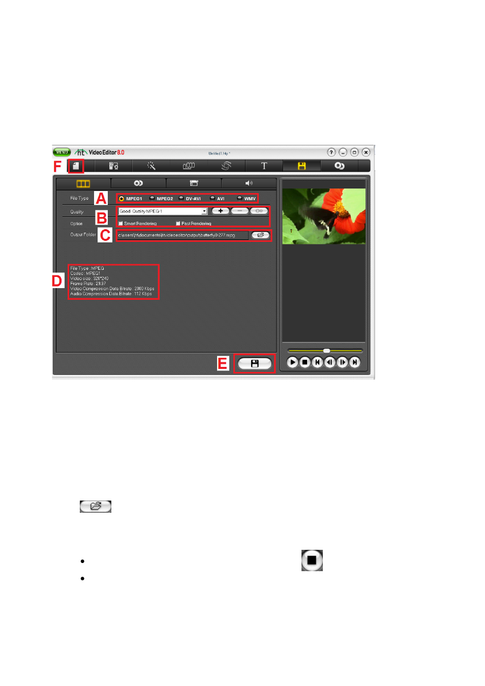 Output video file | Honestech Video Editor 8.0 User Manual | Page 64 / 86