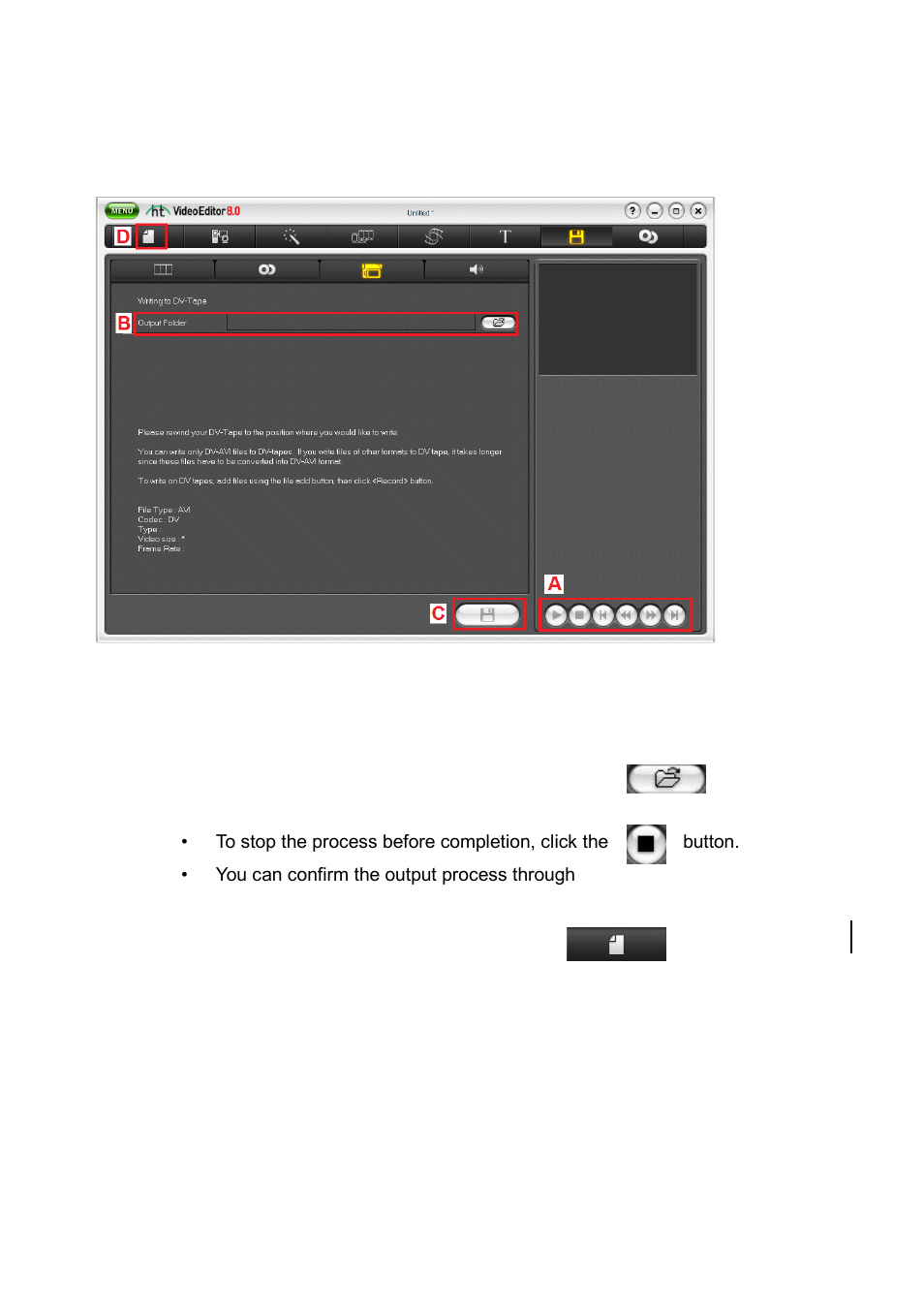 Write dv-tape | Honestech Video Editor 8.0 User Manual | Page 73 / 86