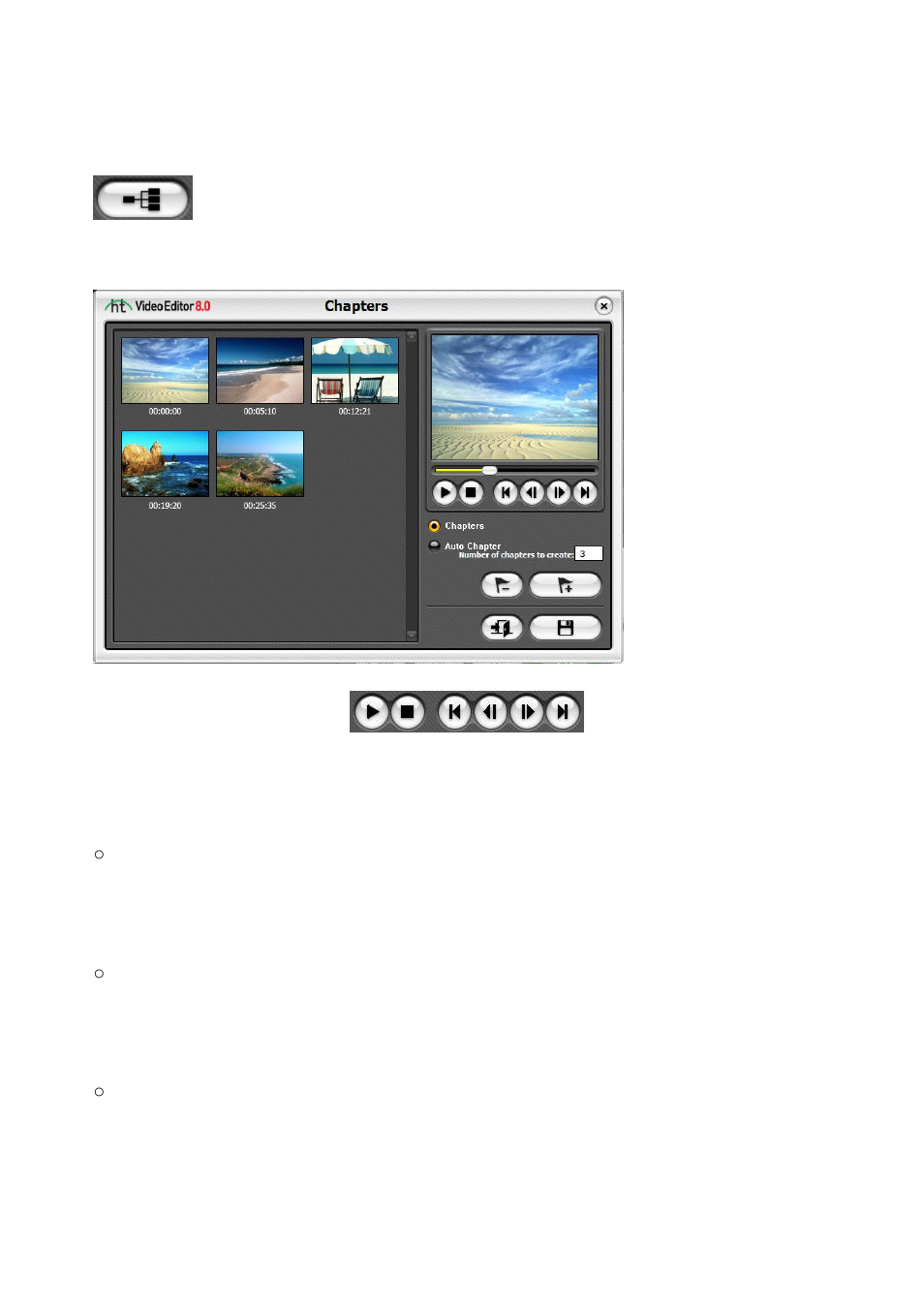 Chapter creation | Honestech Video Editor 8.0 User Manual | Page 79 / 86