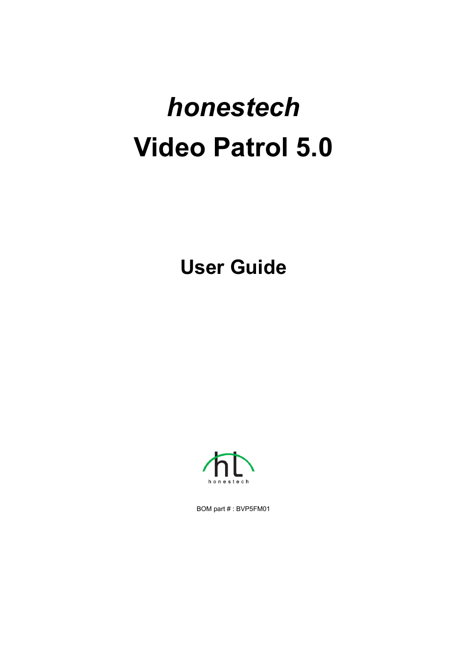 Honestech Video Patrol 5.0 User Manual | 55 pages