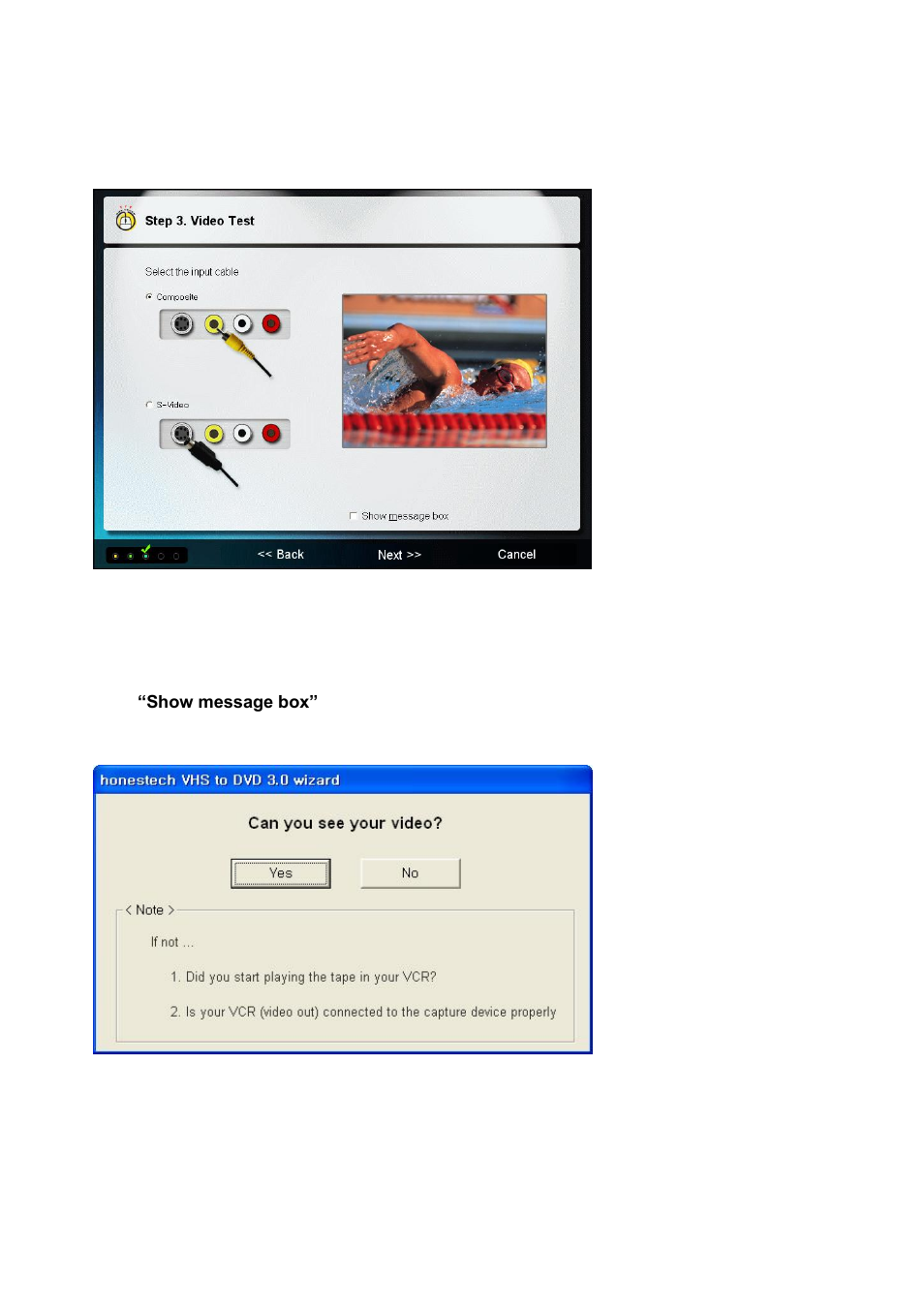 Step 3. video test | Honestech Video to DVD Converter Suite User Manual | Page 18 / 85