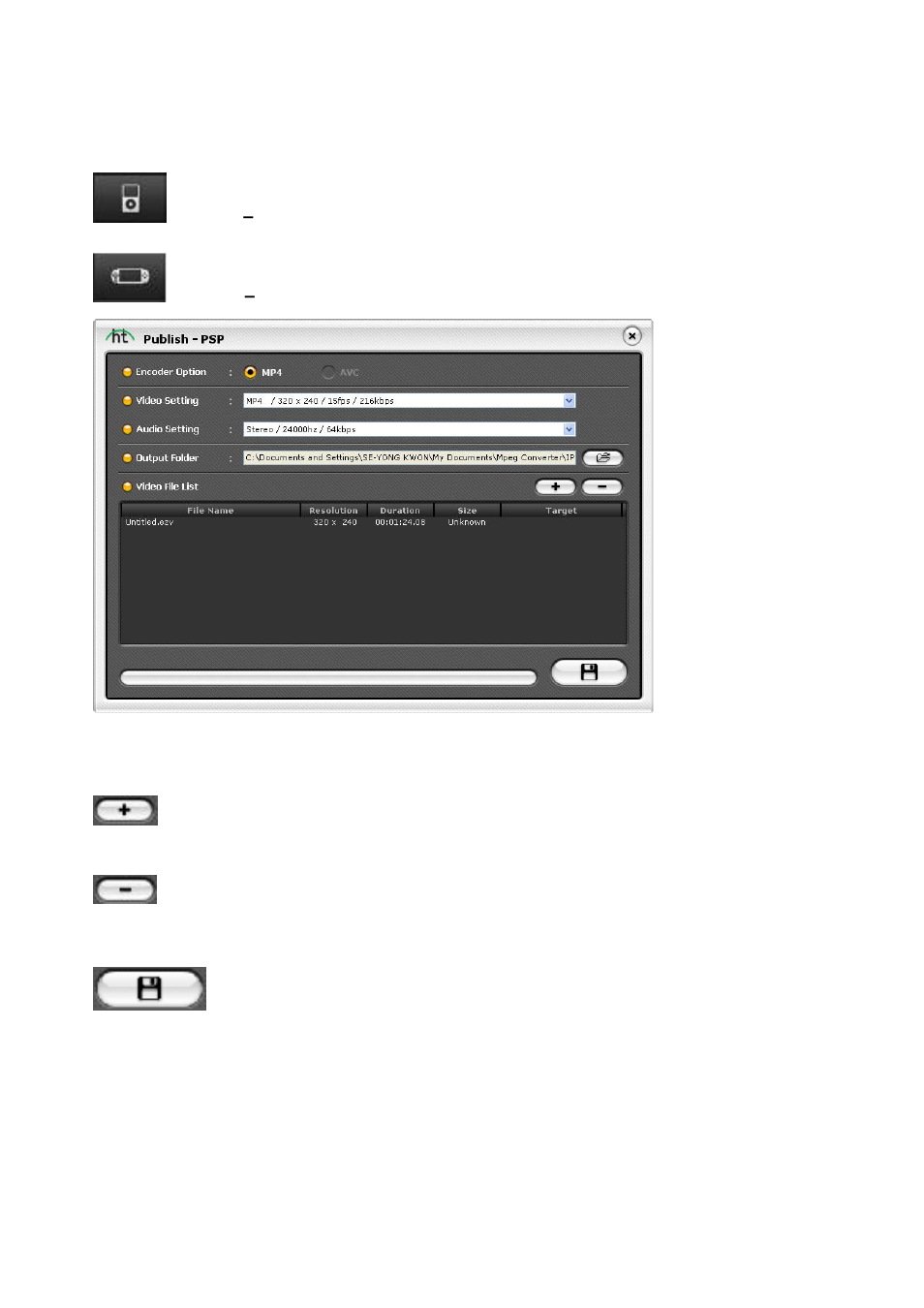 Convert video for ipod/psp | Honestech Video to DVD Converter Suite User Manual | Page 66 / 85