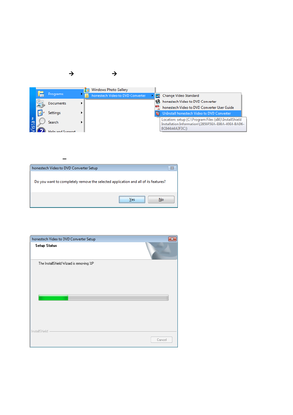 Unistall honestech video to dvd converter | Honestech Video to DVD Converter Suite User Manual | Page 71 / 85