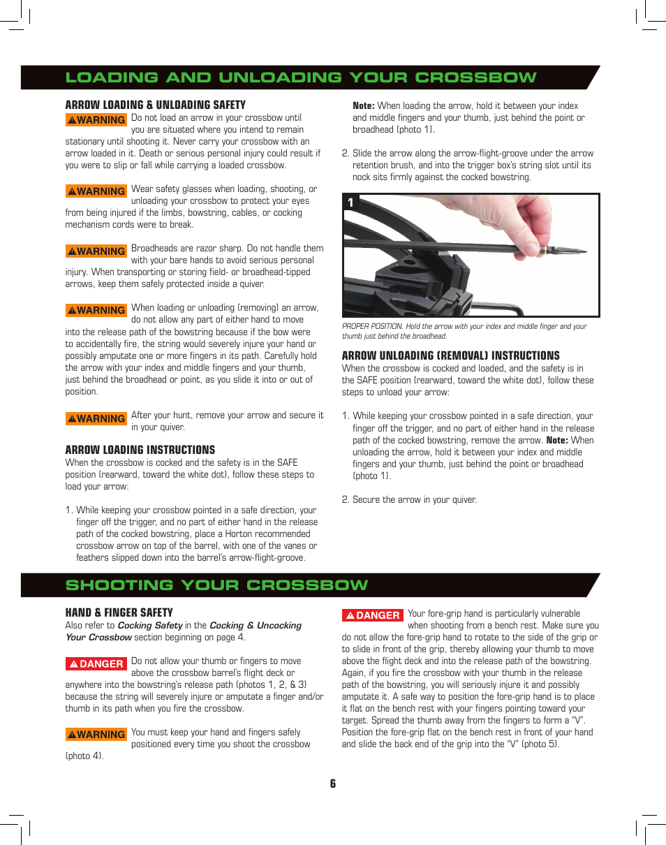 Horton General Crossbow User Manual | Page 6 / 16