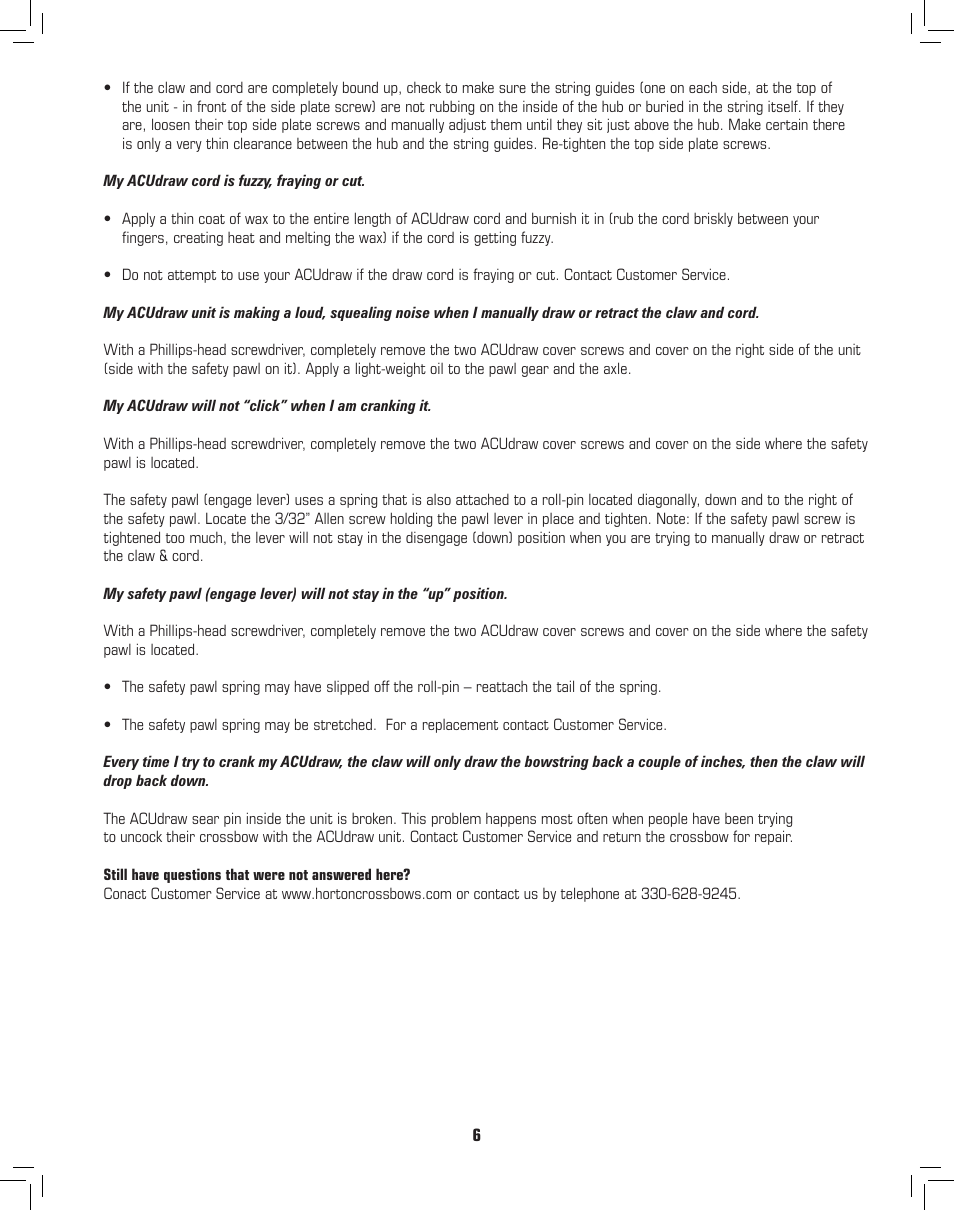 Horton ACUDraw User Manual | Page 7 / 8