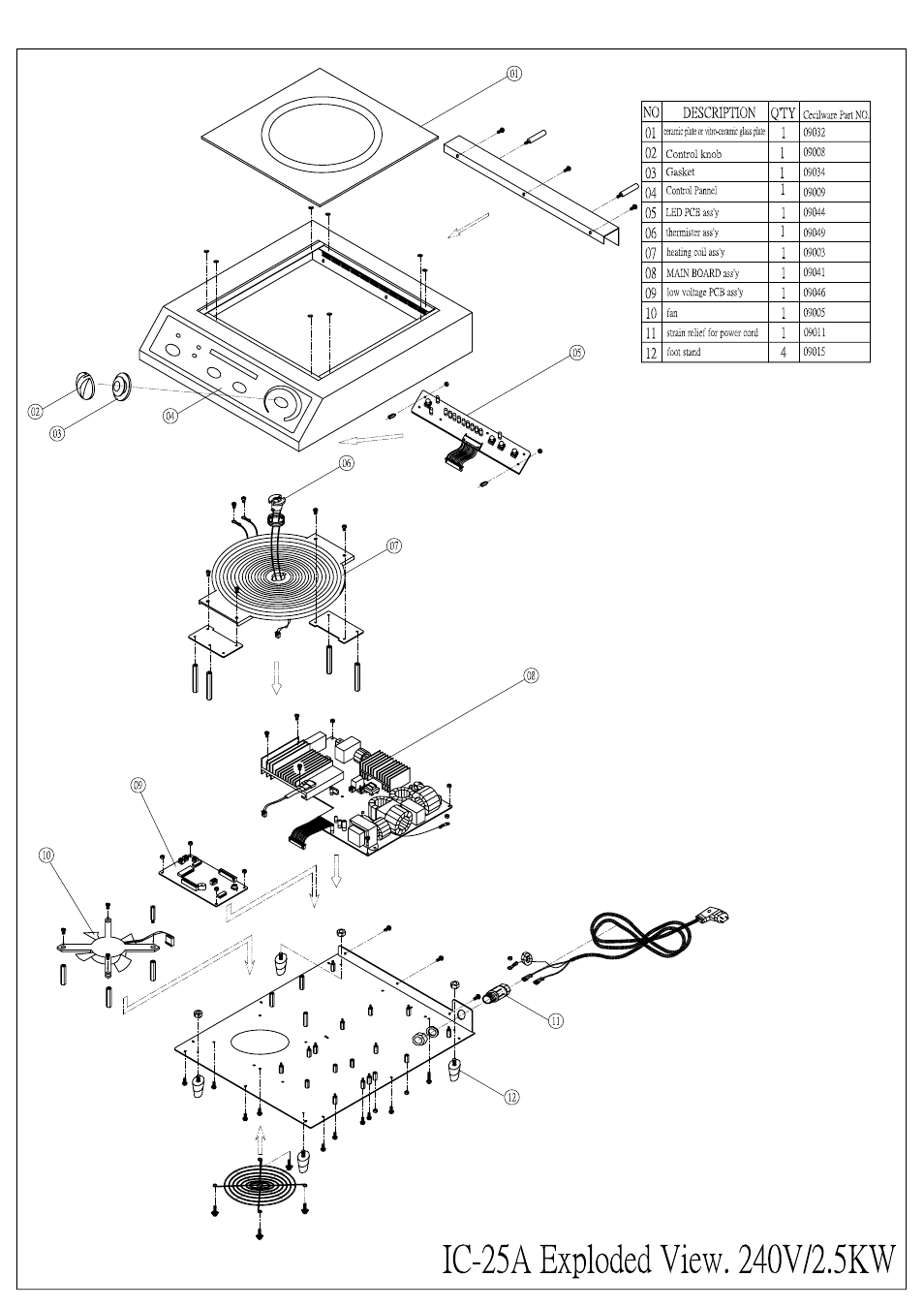 Cecilware IC-25A User Manual | Page 10 / 11