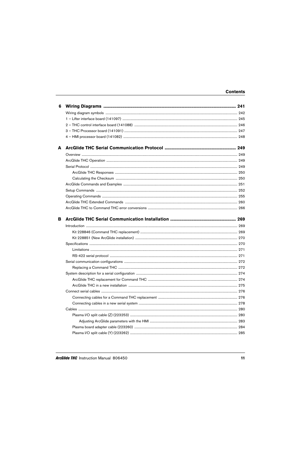 Hypertherm THC ArcGlide User Manual | Page 11 / 288