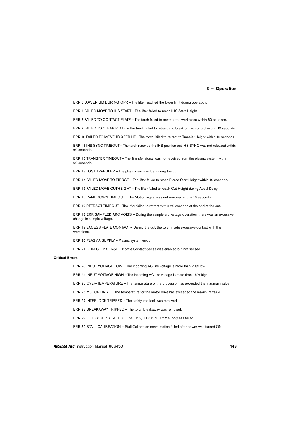 Hypertherm THC ArcGlide User Manual | Page 149 / 288