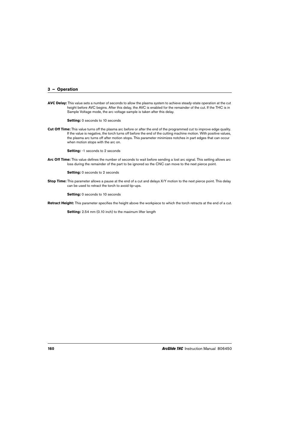 Hypertherm THC ArcGlide User Manual | Page 160 / 288