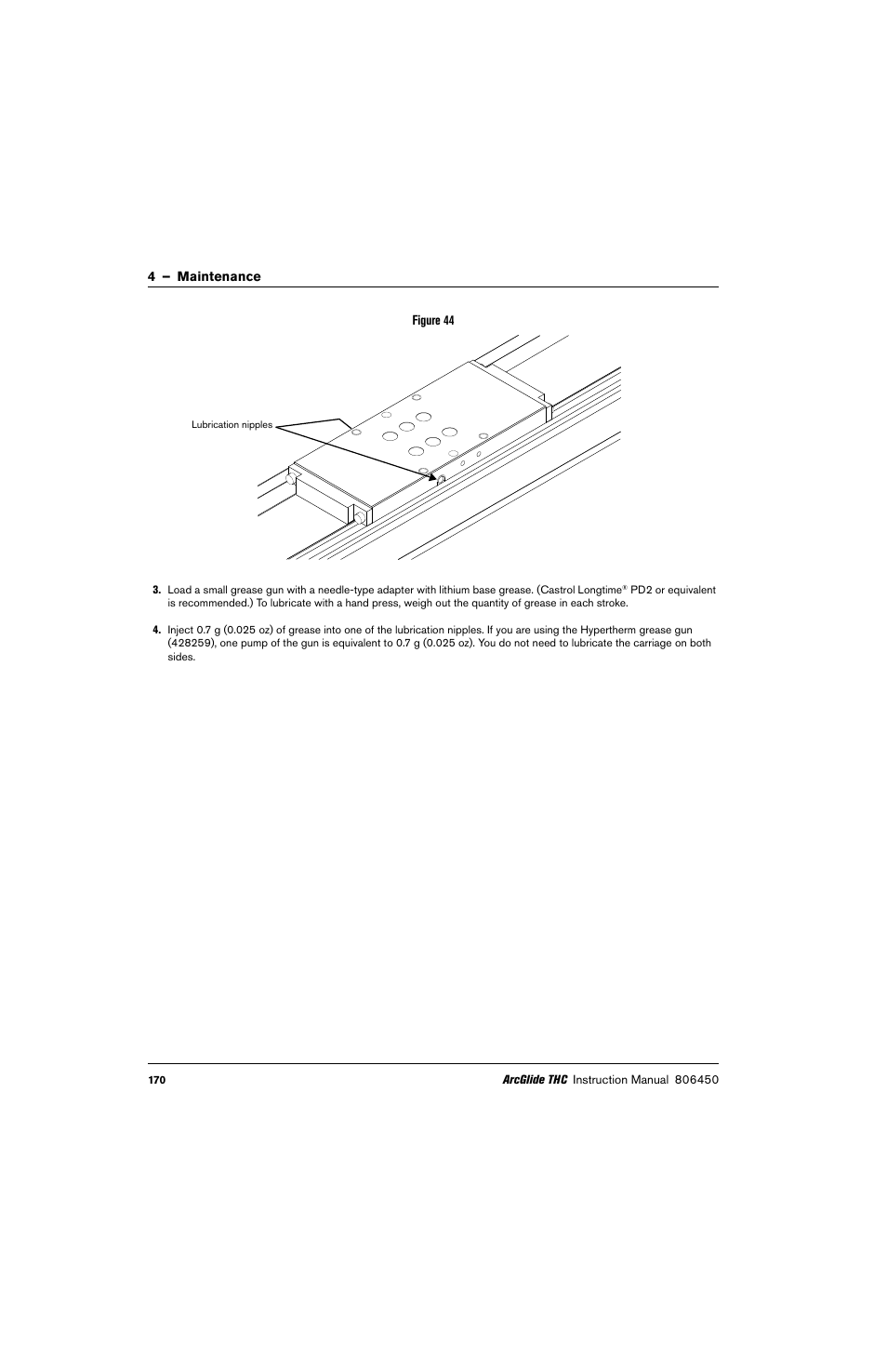 Own in figure 44 | Hypertherm THC ArcGlide User Manual | Page 170 / 288