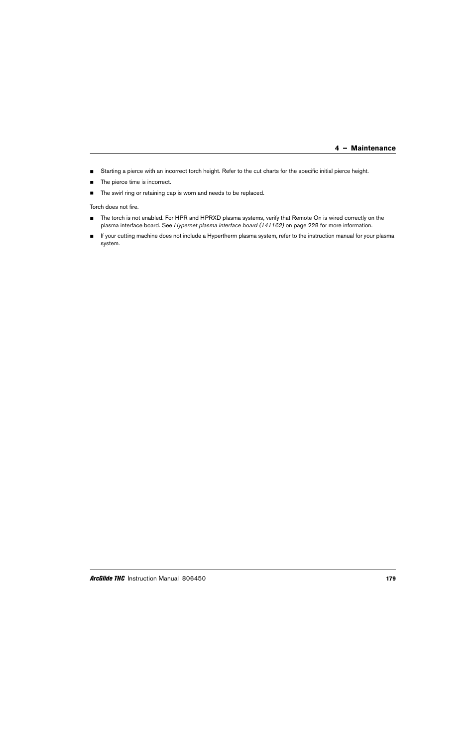 Hypertherm THC ArcGlide User Manual | Page 179 / 288