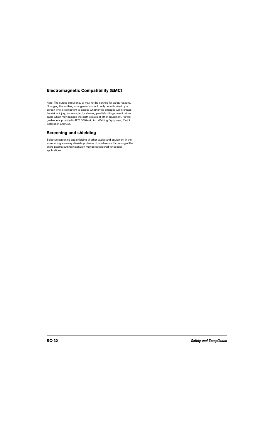 Screening and shielding | Hypertherm THC ArcGlide User Manual | Page 32 / 288