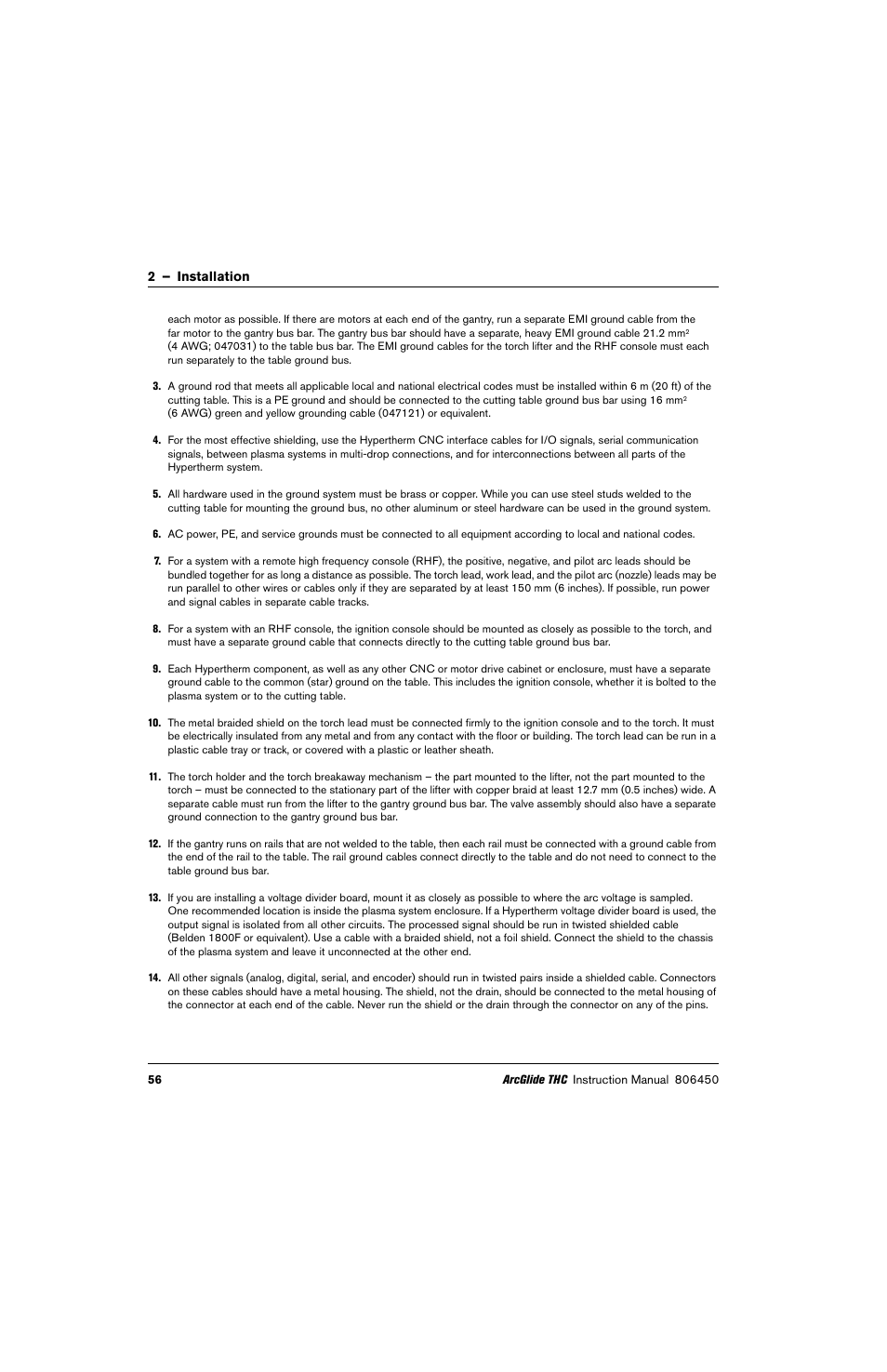 Hypertherm THC ArcGlide User Manual | Page 56 / 288