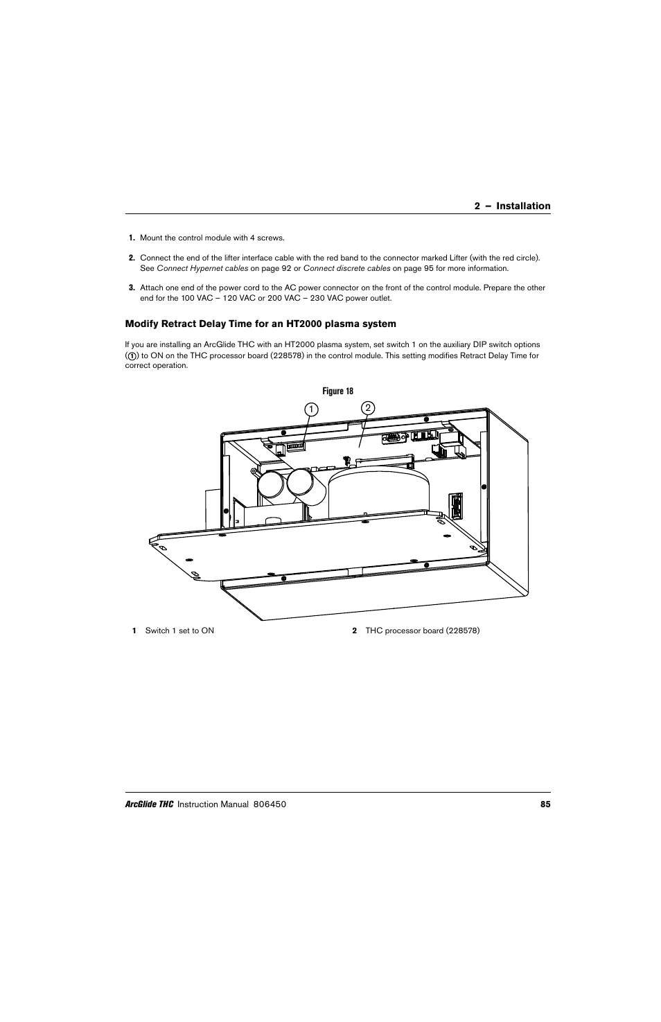 Hypertherm THC ArcGlide User Manual | Page 85 / 288