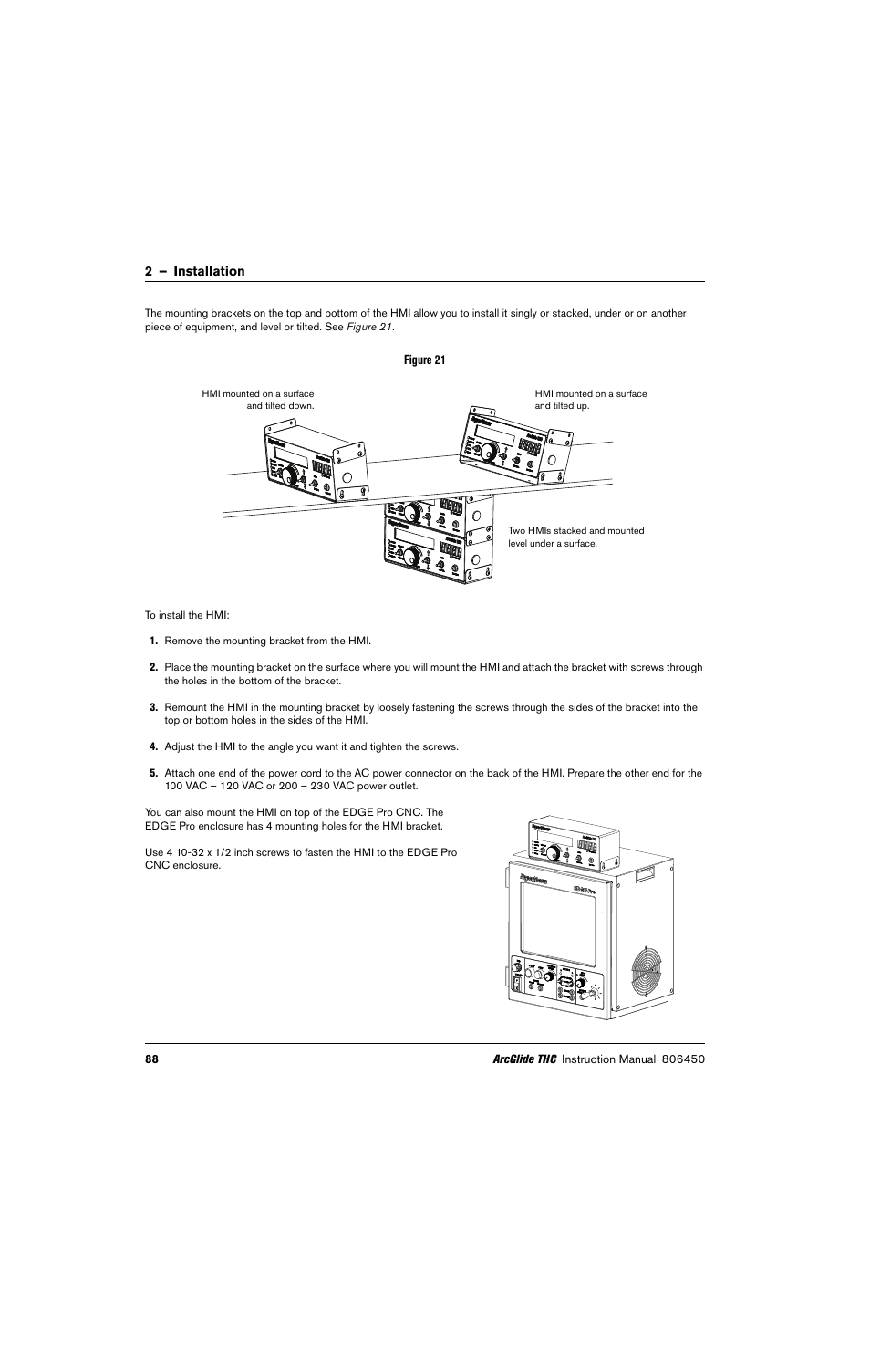 Hypertherm THC ArcGlide User Manual | Page 88 / 288