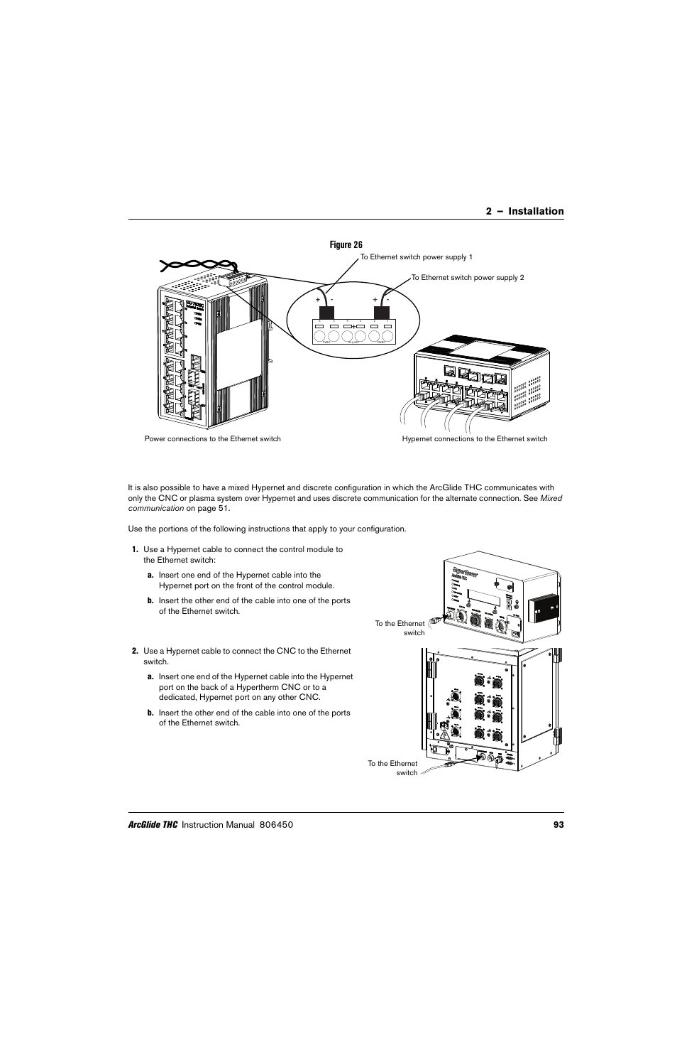 2 – installation figure 26 | Hypertherm THC ArcGlide User Manual | Page 93 / 288