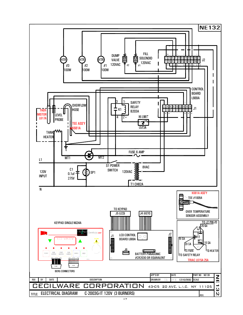 Cecilware corporation | Cecilware C-2003G-IT User Manual | Page 19 / 19