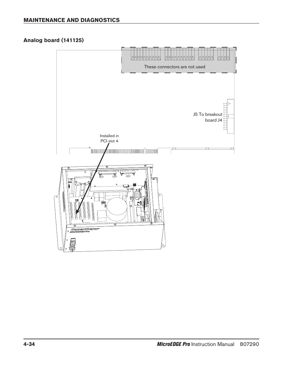 Analog board (141125), Analog board (141125) -34 | Hypertherm MicroEDGE Pro Shape Cutting Control Rev.2 User Manual | Page 130 / 182