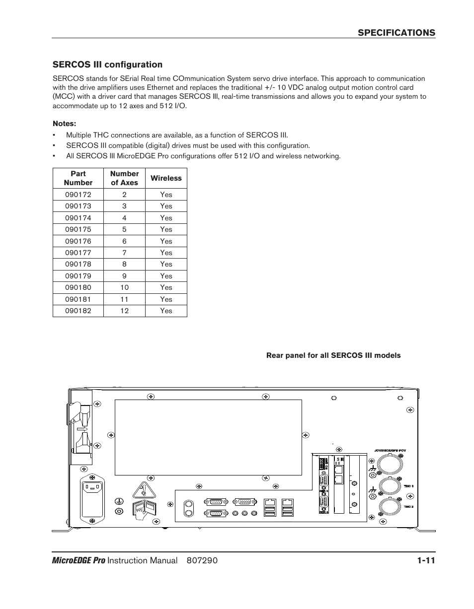 Sercos iii configuration, Sercos iii configuration -11 | Hypertherm MicroEDGE Pro Shape Cutting Control Rev.2 User Manual | Page 45 / 182