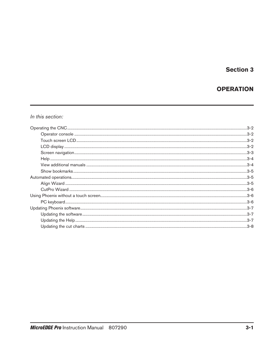 Operation, Operation -1 | Hypertherm MicroEDGE Pro Shape Cutting Control Rev.2 User Manual | Page 89 / 182