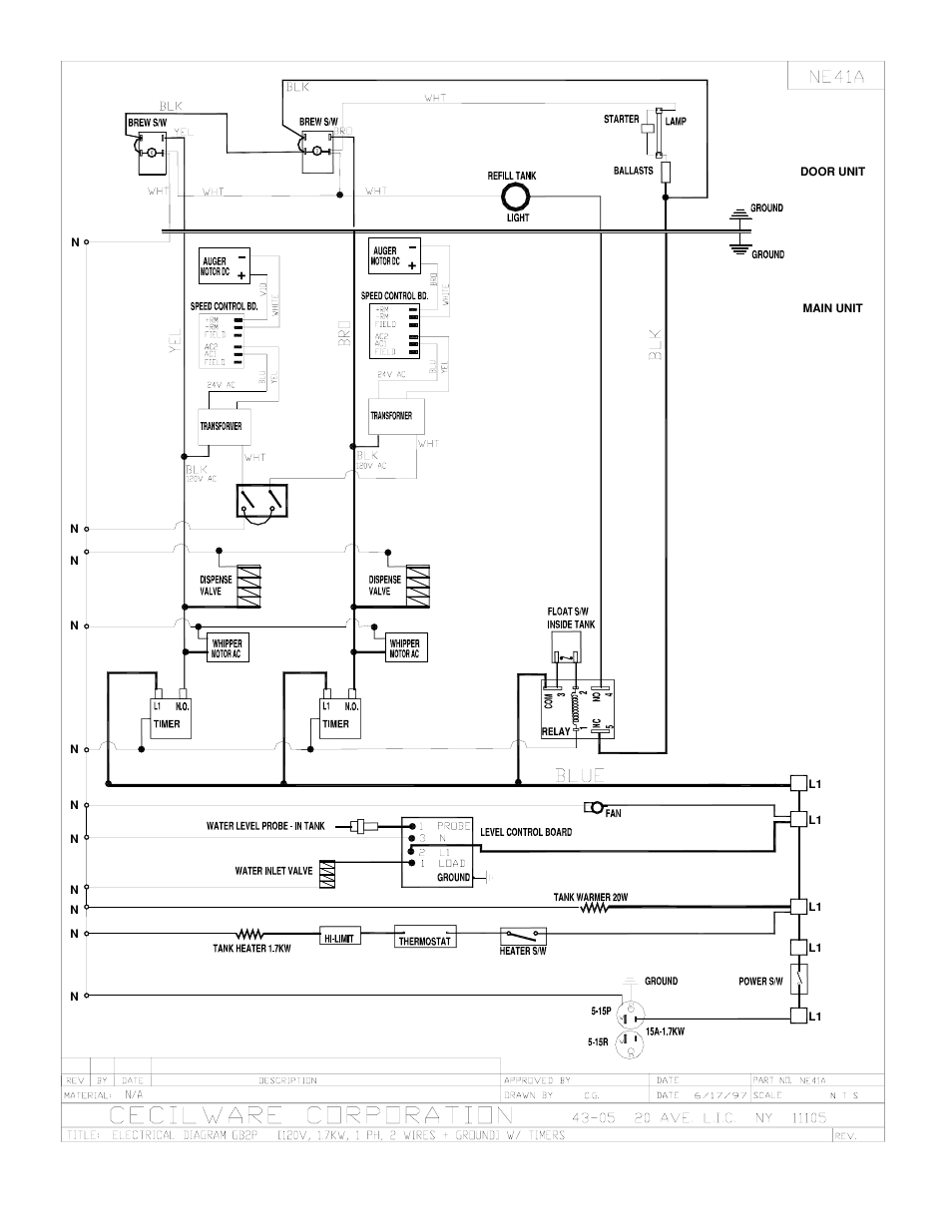 Cecilware GB1P User Manual | Page 18 / 18