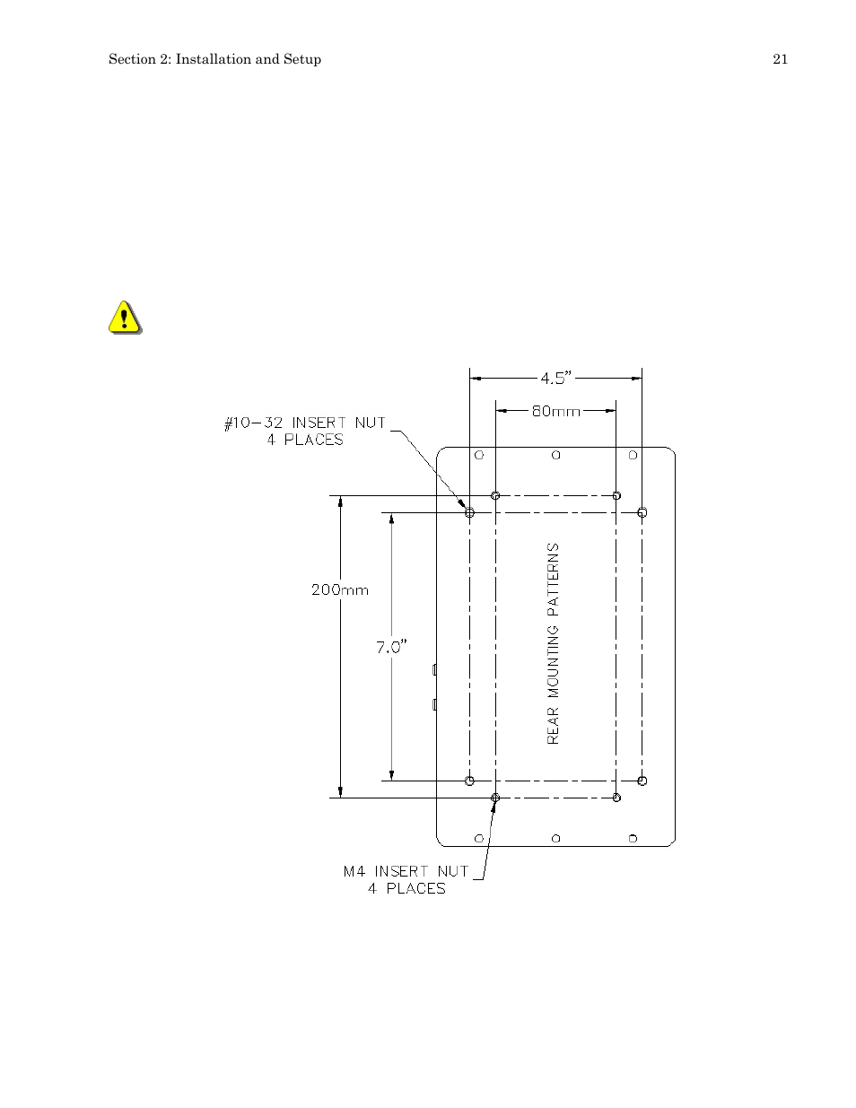 Control unit mounting | Hypertherm PHC Sensor User Manual | Page 21 / 58
