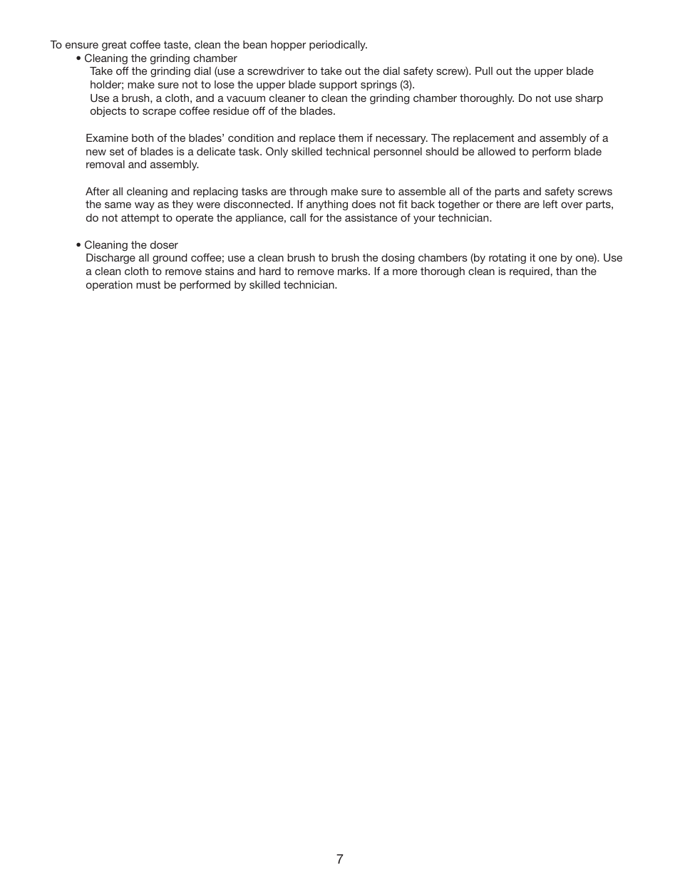 Cecilware VENEZIA II HC-600 User Manual | Page 7 / 10