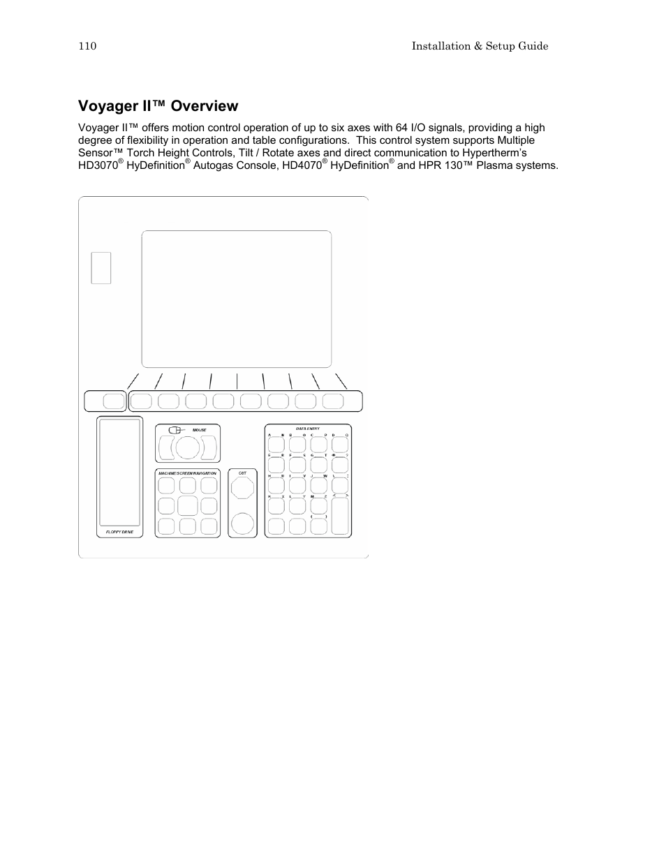 Voyager ii™ overview | Hypertherm HTA Rev 6.00 Install Guide User Manual | Page 122 / 242