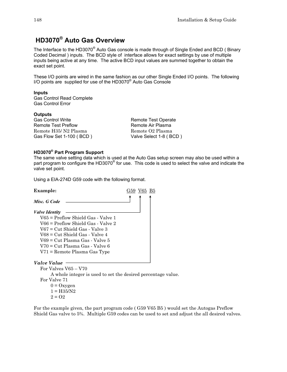 Hd3070, Auto gas overview | Hypertherm HTA Rev 6.00 Install Guide User Manual | Page 160 / 242