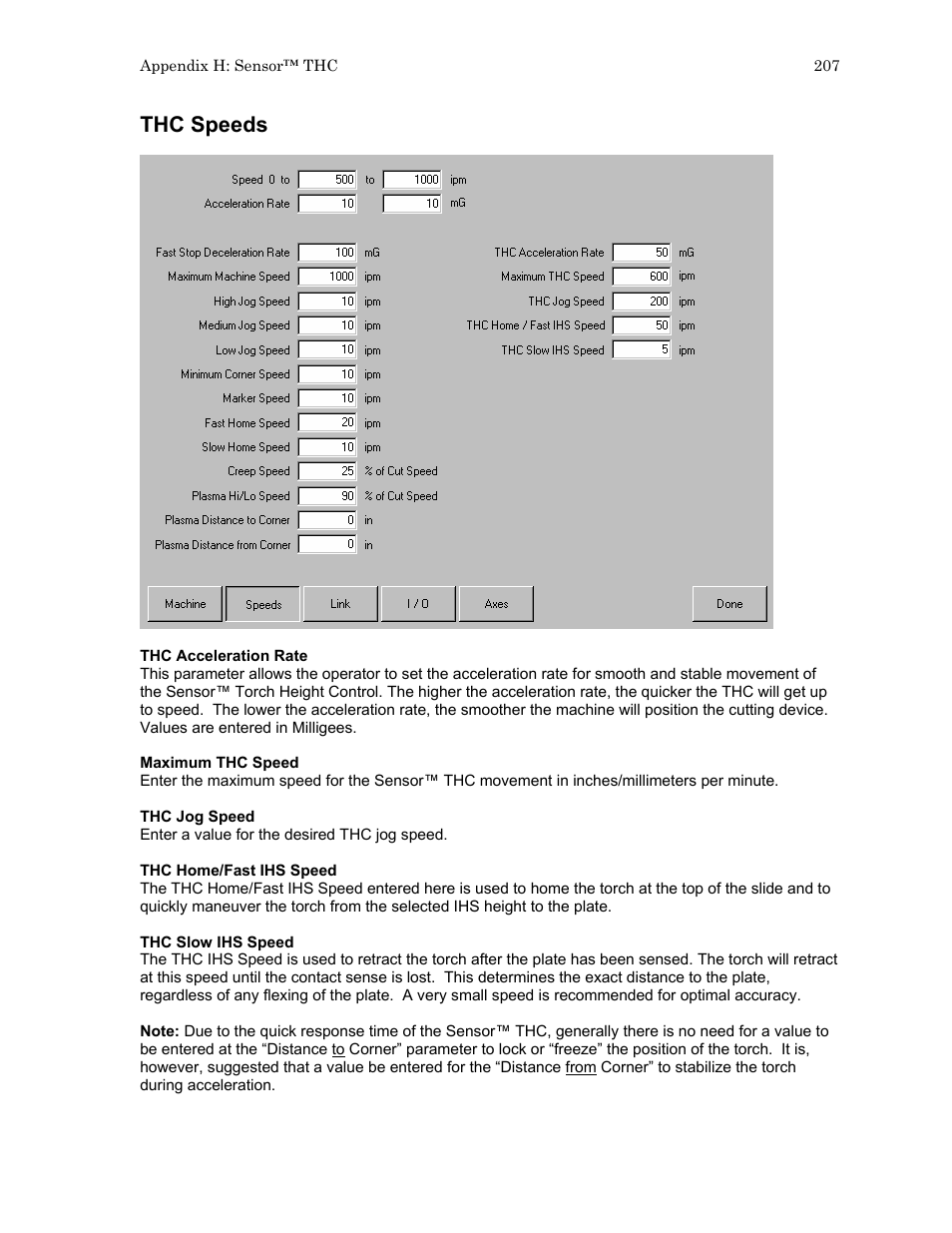 Thc speeds | Hypertherm HTA Rev 6.00 Install Guide User Manual | Page 219 / 242