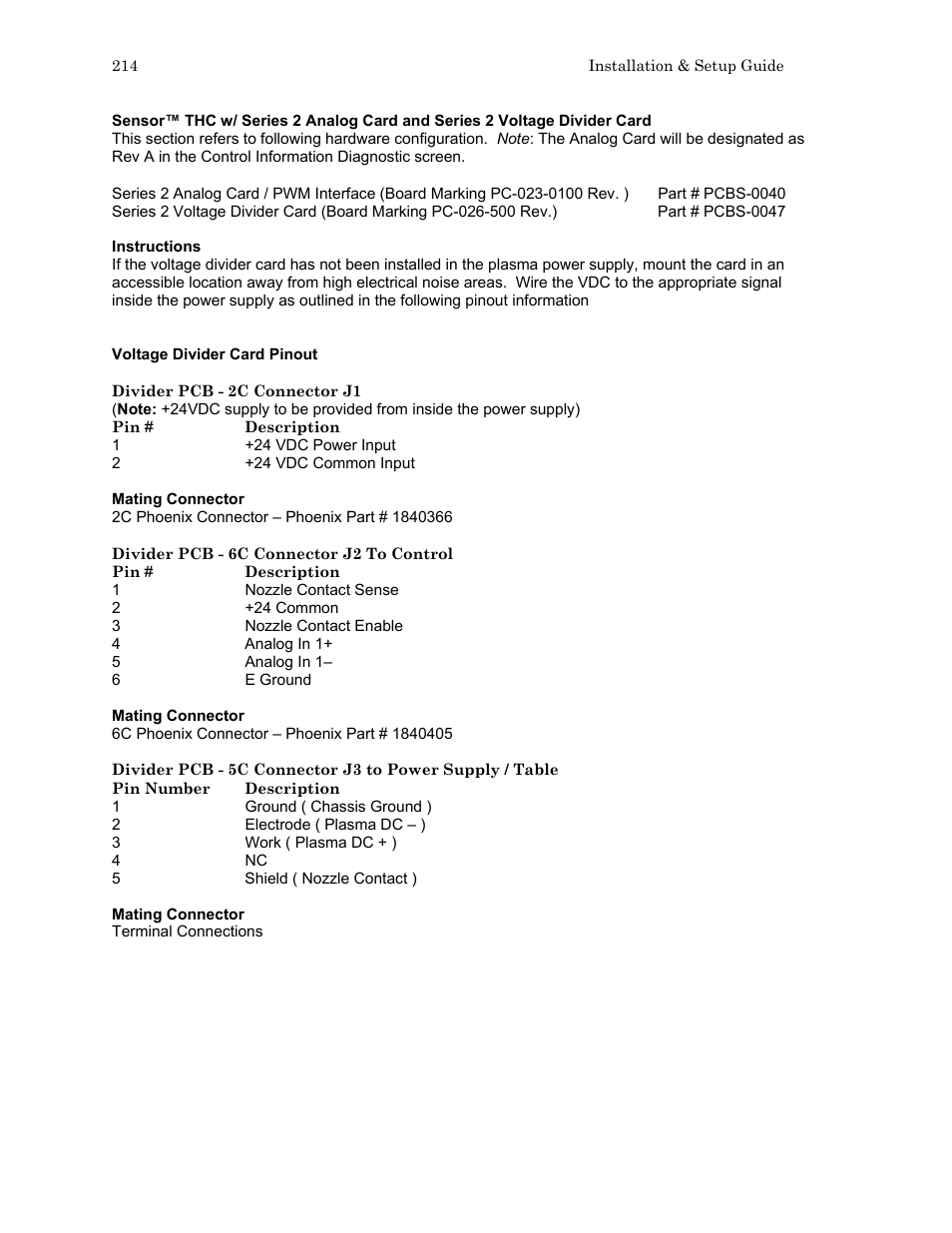 Hypertherm HTA Rev 6.00 Install Guide User Manual | Page 226 / 242