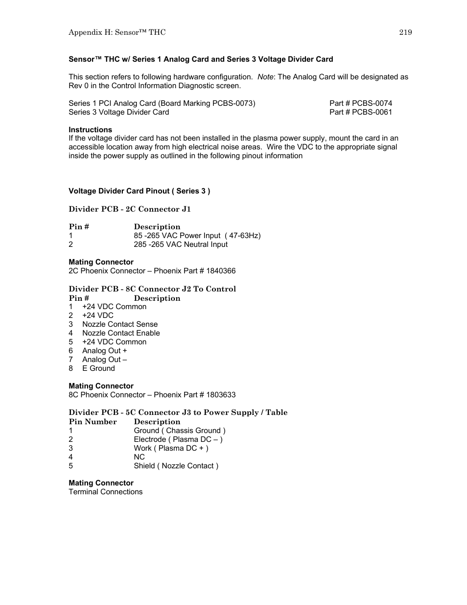 Hypertherm HTA Rev 6.00 Install Guide User Manual | Page 231 / 242