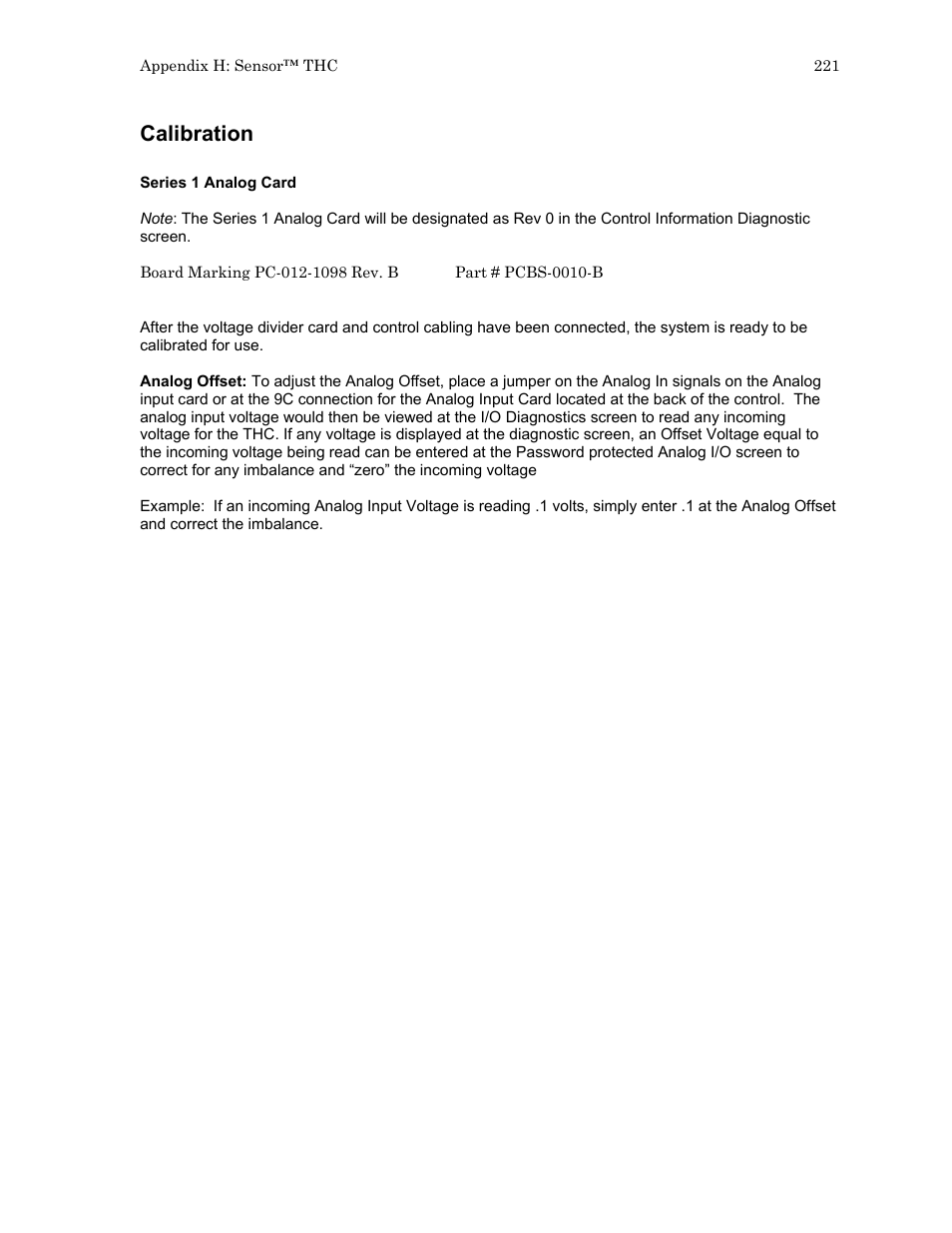 Calibration | Hypertherm HTA Rev 6.00 Install Guide User Manual | Page 233 / 242