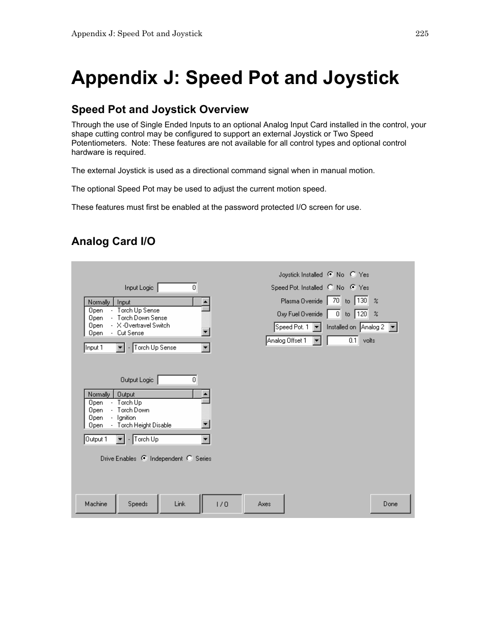 Appendix j: speed pot and joystick | Hypertherm HTA Rev 6.00 Install Guide User Manual | Page 237 / 242