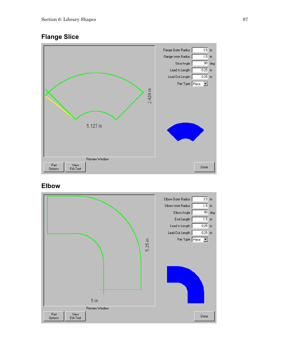 Flange slice, Elbow | Hypertherm HTA Rev 6.00 Operators Manual User Manual | Page 111 / 212
