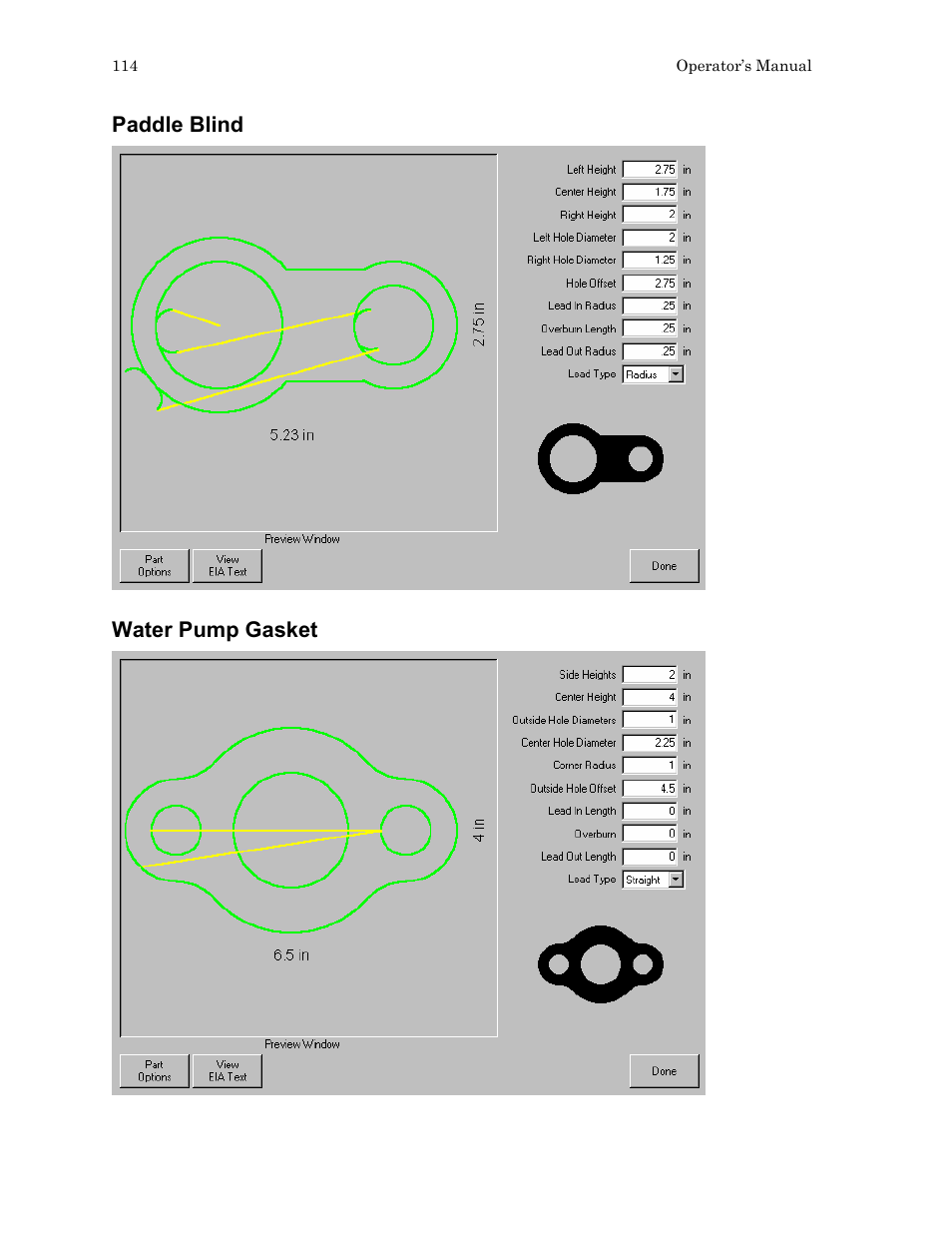 Paddle blind, Water pump gasket | Hypertherm HTA Rev 6.00 Operators Manual User Manual | Page 128 / 212