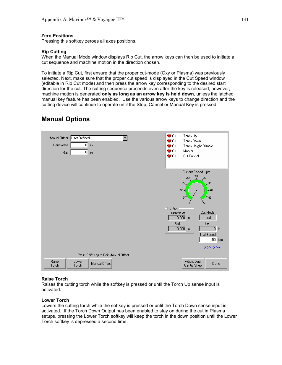 Manual options | Hypertherm HTA Rev 6.00 Operators Manual User Manual | Page 155 / 212