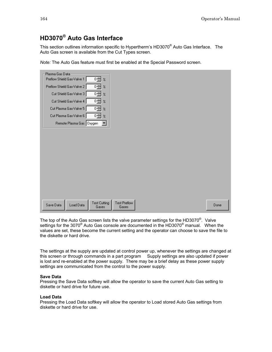 Hd3070, Auto gas interface | Hypertherm HTA Rev 6.00 Operators Manual User Manual | Page 178 / 212