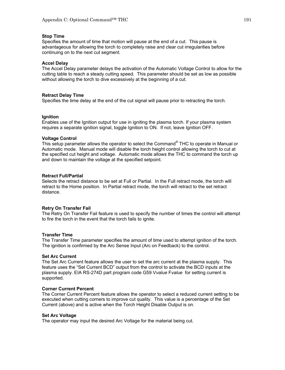 Hypertherm HTA Rev 6.00 Operators Manual User Manual | Page 205 / 212