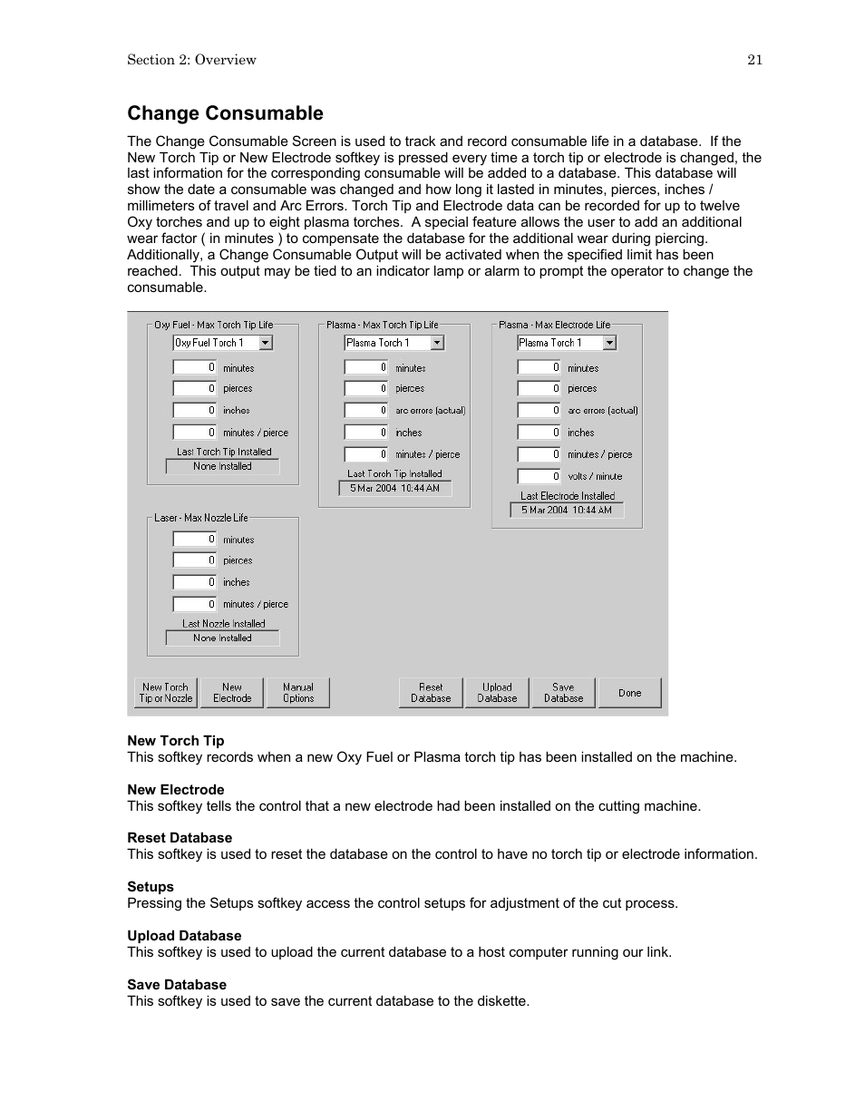 Change consumable | Hypertherm HTA Rev 6.00 Operators Manual User Manual | Page 35 / 212