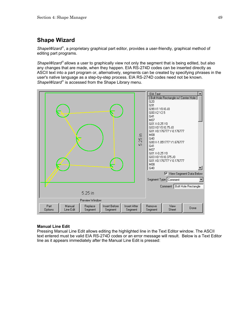 Shape wizard | Hypertherm HTA Rev 6.00 Operators Manual User Manual | Page 63 / 212