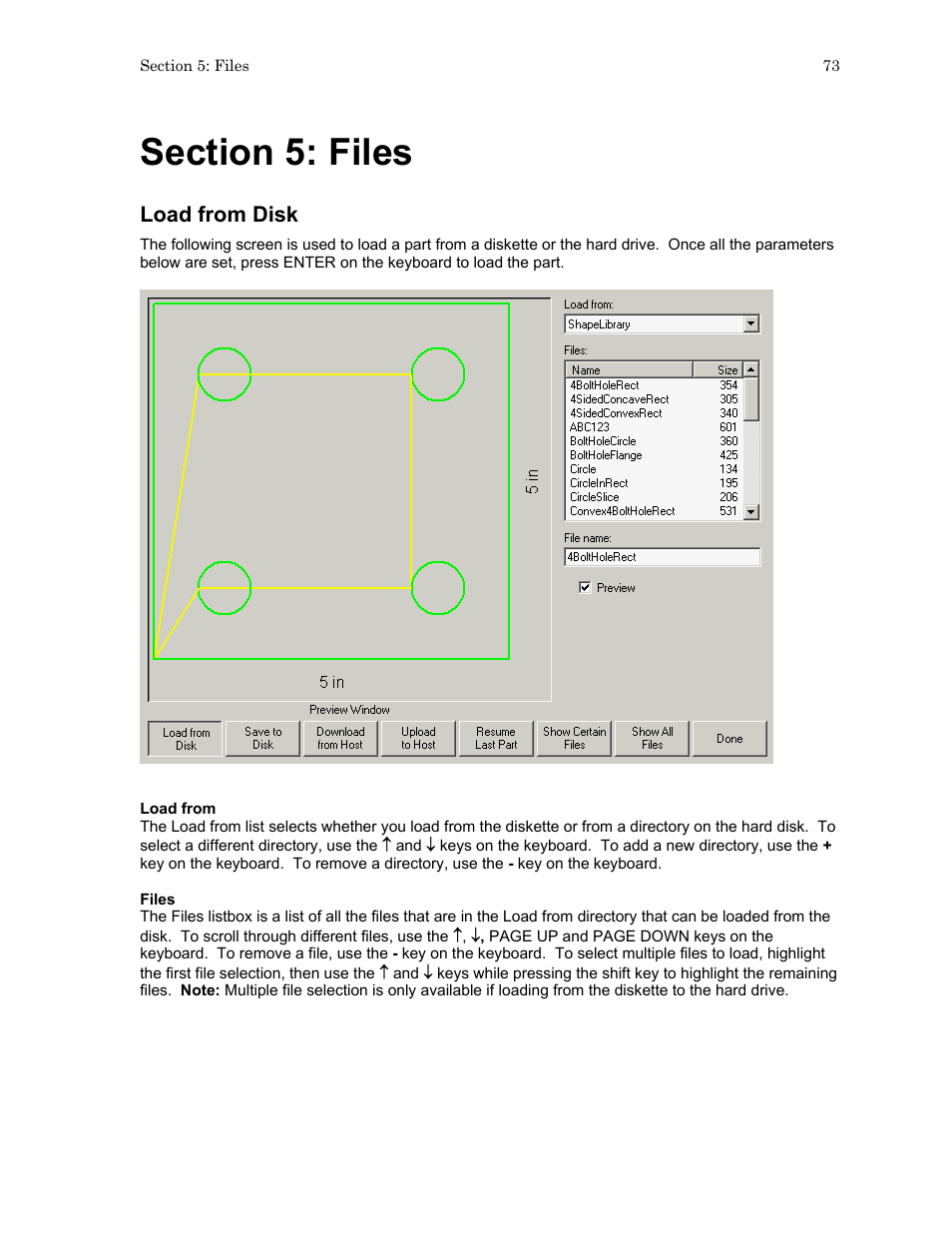 Load from disk | Hypertherm HTA Rev 6.00 Operators Manual User Manual | Page 87 / 212