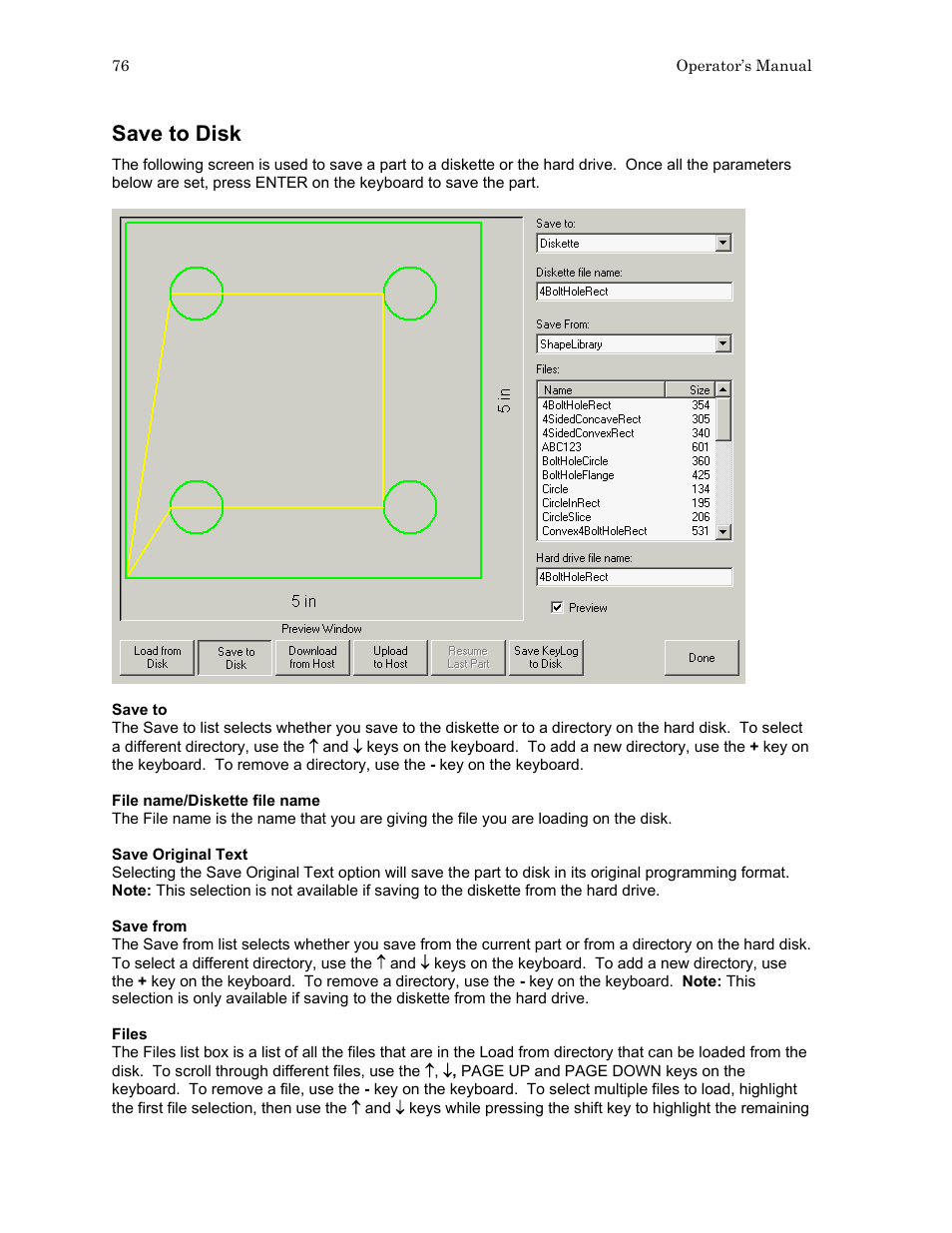 Save to disk | Hypertherm HTA Rev 6.00 Operators Manual User Manual | Page 90 / 212