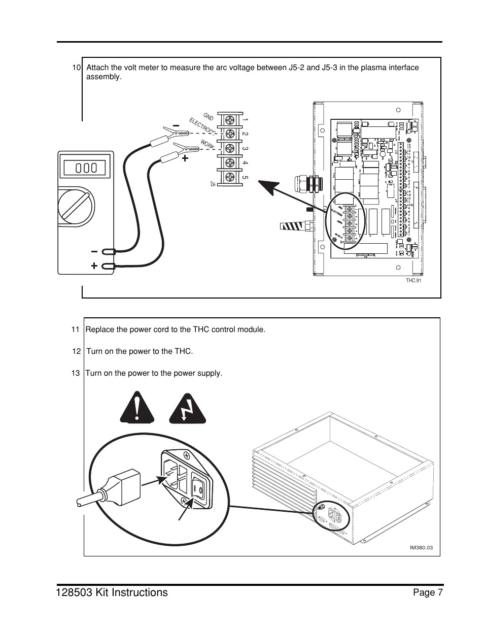 Command thc, Plasma interface upgrade | Hypertherm THC Plasma Interfacer Upgrade User Manual | Page 8 / 9