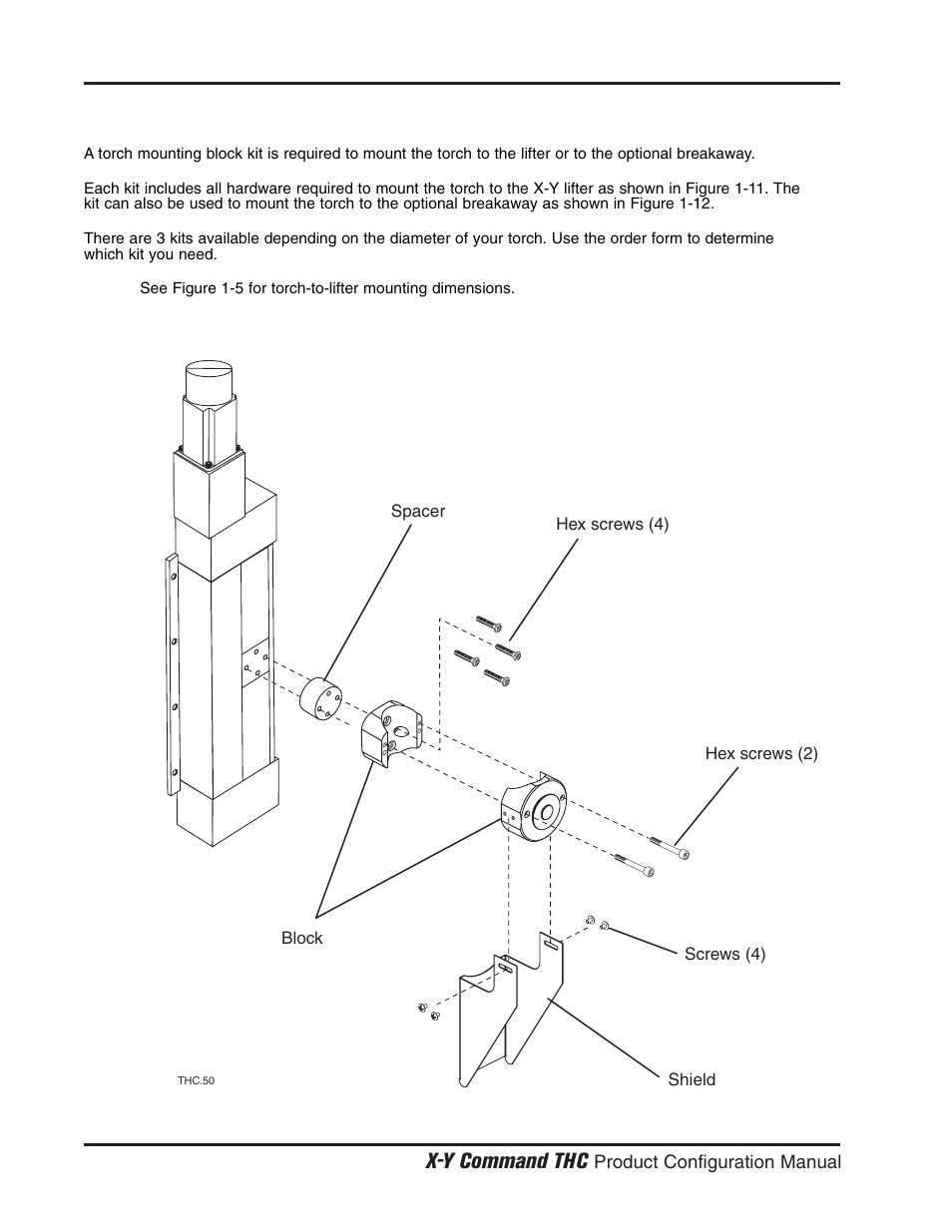 X-y command thc | Hypertherm THC X-Y Table Product Configuration User Manual | Page 15 / 20